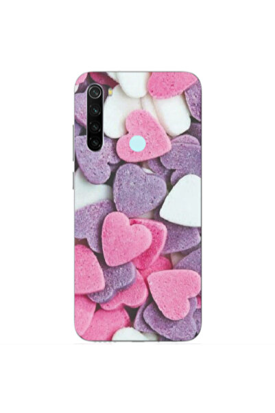 Other Xiaomi Redmi Note 8 Sponge Hearts Transparent Silicone TPU Θήκη