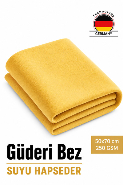 HR PAK En Büyük Pro Güderi Bezi Oto Cam Ve Kaporta Temizleme 50x70 Cm 1 ADET