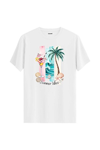 Colermi Summer Breeze Beach Themed T-Shirt