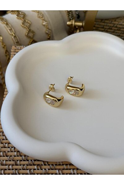 LioraJewellry Minimal Taşlı Küpe
