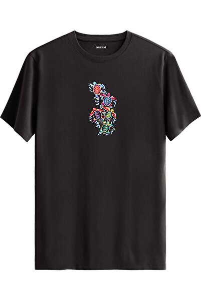 Colermi Colorful Sea Turtle Printed T-Shirt