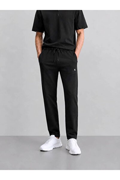 OHM OHEPMODA Normal Fit Straight Leg Sweatpants with Zipper Pockets