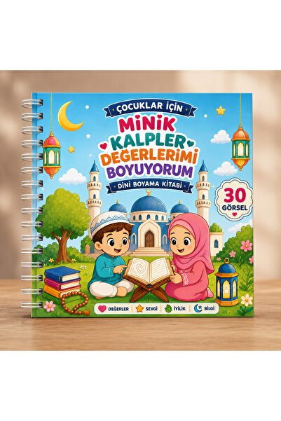 Z&R CRAFT Minik Kalpler Değerlerimi Boyuyorum Dini Boyama Kitabı - Çocuklar İ...