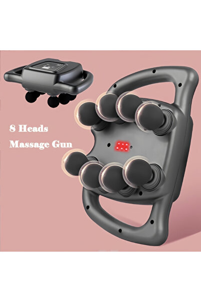 YESMAX 8 Head Massage Gun, Back Massager, Deep Tissue Percussion Massager wit...