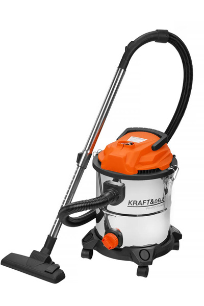 Kraft&dele Aspirator umed și uscat Kraft&Dele, 20L, oțel inoxidabil, 1600W, f...