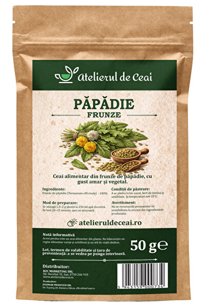 atelierul de ceai Ceai de frunze de păpădie