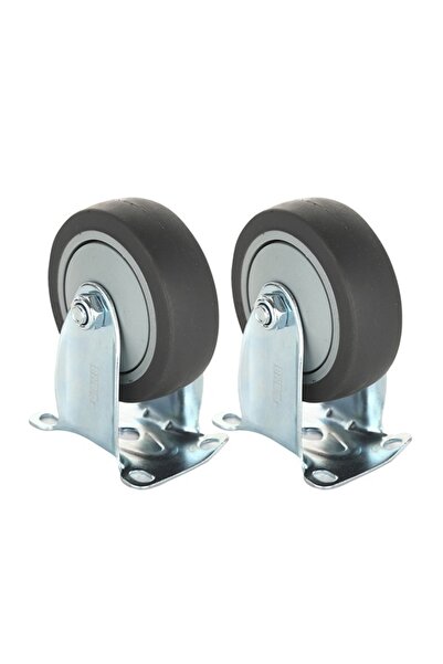 Lawazim BMB 2-Piece 3inch TPR Rigid Caster Wheels for Furniture with Plate, 2...