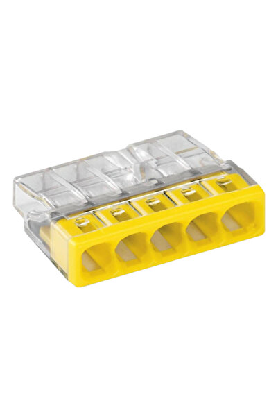 WAGO Compact splicing connector, 5 wires, max. 2.5 mm² (100 pcs.) - 2273-205