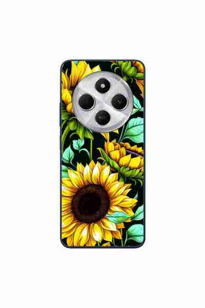 OEM Case compatible with Xiaomi Redmi 14C Silicone Gel Tpu Pattern Sunflower AI