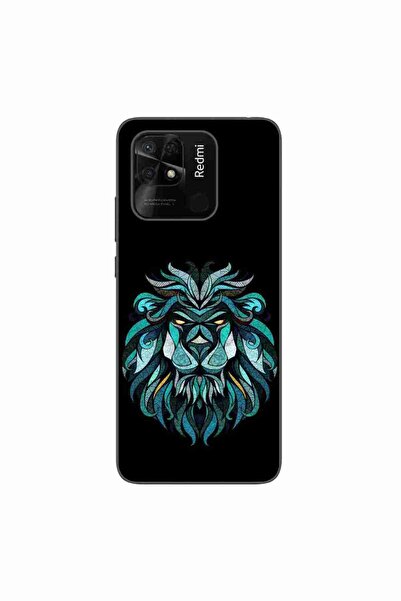 OEM Case compatible with Xiaomi Redmi 10C Silicone Gel Tpu Pattern Abstract Lion