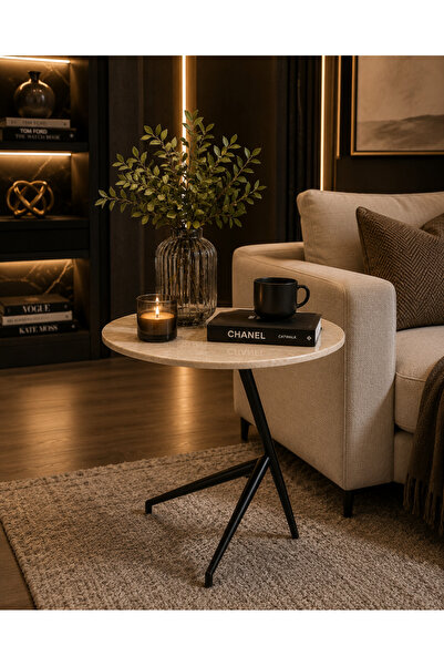 Crestj Modern Chic Design Round End-Table Coffee Table Side Table Combination...