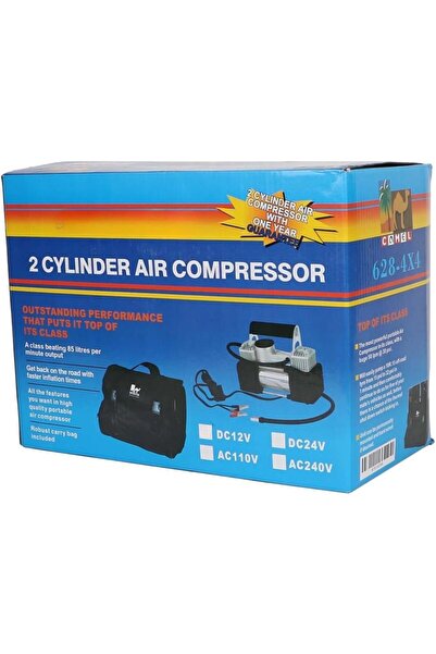 Generic 12V Air Compressor 2 Cylinder, 85 L/Min High-Performance Tire Inflato...