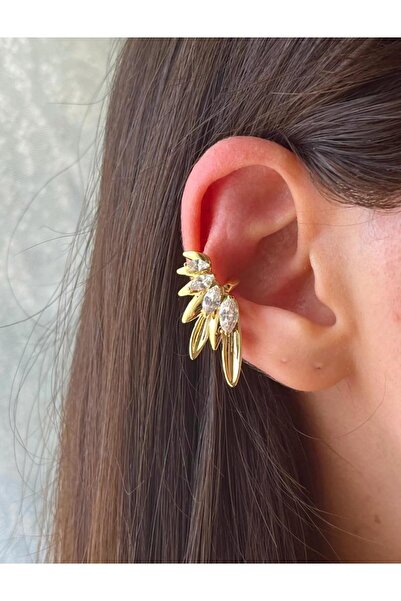 Bubbleatelier Gold Benny Earcuff (Delik Gerektirmez)