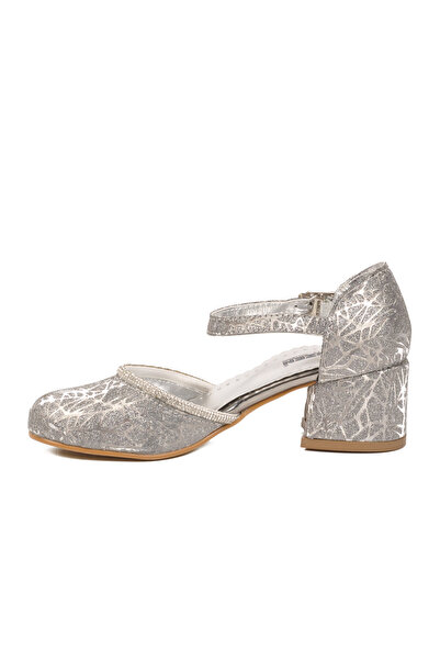 AYK'S Silver Orthopedic Girls' Evening Dress Shoes Arzen 26A96 F