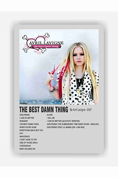 fırsatlar diyarı Avril Lavigne - The Best Damn Thing Duvar Posteri - Kalın Ka...
