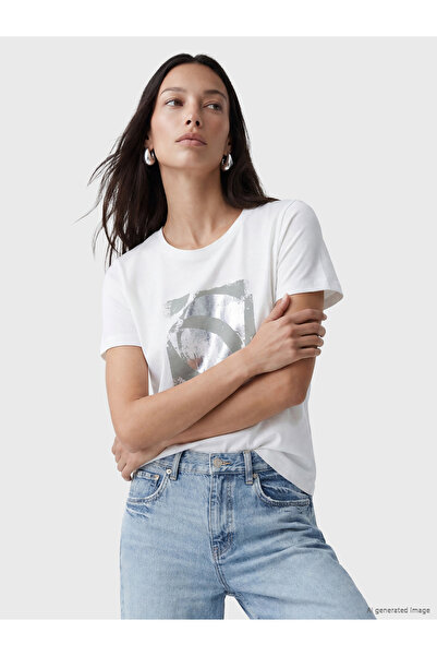 LC Waikiki Tricou pentru damă cu imprimeu cu gât crew