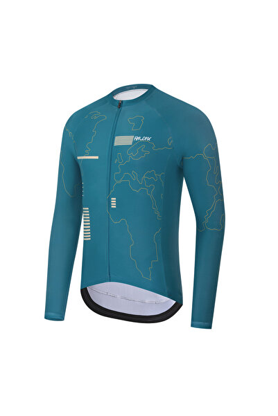 Choice7 XL green Raudax Men's Long Sleeve Cycling Jersey UV Protection Autumn...