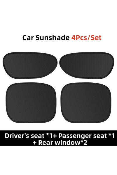 Choice3 4Pcs Set Car Side Window Sunshade Static Cling UV Heat Insulation Dri...