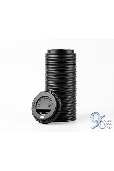 96 CC 7 oz 100 LÜ siyah sıcak kapak take a way karton bardak kapağı