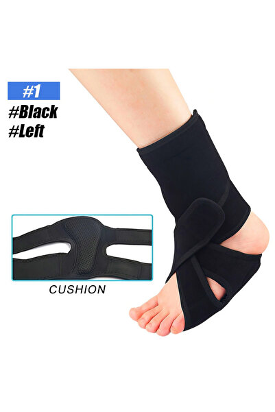 Choice 1-Black-Left 1Pcs Drop Foot Brace Adjustable Breathable Ankle Brace,Im...