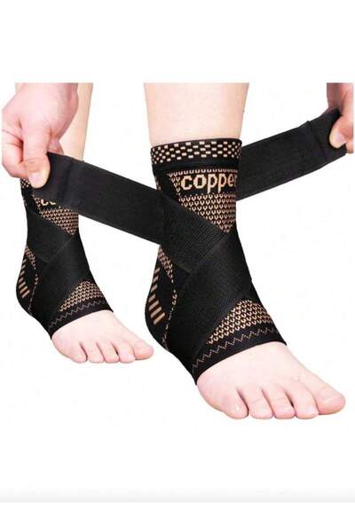 Choice3 S 1pc Cooper Ankle Brace Compression Foot Sleeves for Men & Women Ank...