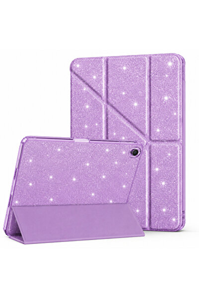 UnDePlus Samsung Galaxy Tab A9 Plus 11inç X210 X215 X216 Kılıf Simli Kalem Bö...