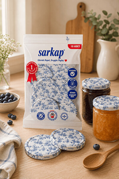 Sarkap Hijyenik Paketli 10'lu 82 mm Kapak - Sakura - Mavi