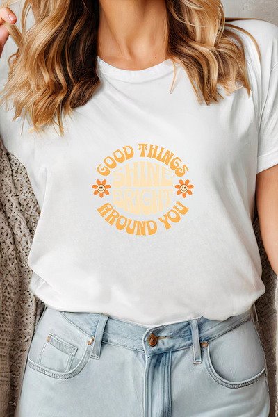 Sarah's Boutique Women's T-shirt – 100% cotton – Shine Bright