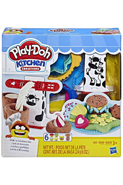 Hasbro Σετ Πλαστιλίνα Play-Doh Εργαστήριο Κουζίνας Γάλα & Μπισκότα (E5471)