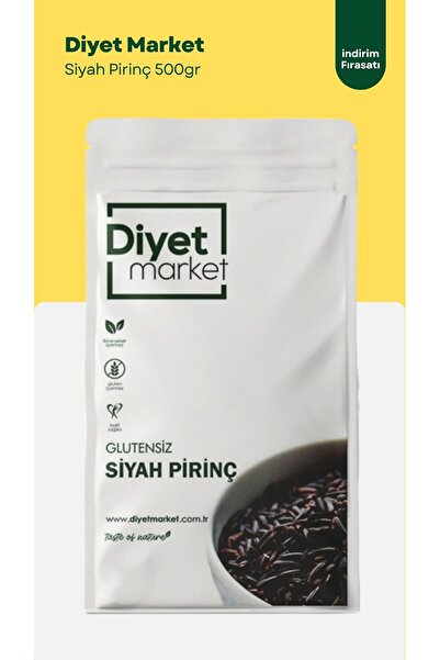 DİYET MARKET 500 Gr Siyah Pirinç / Black Rice - Katkısız & Doğal