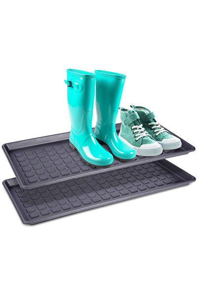 Orion Set de 2 covorașe gri pentru încălțăminte 70x35 cm