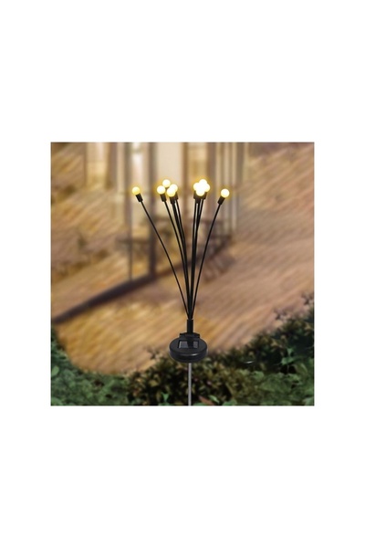 OEM Lampă solară LED pentru grădină, neagră, 73cm, stick exterior, fără cablu...