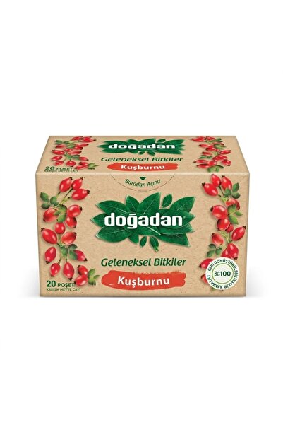 Doğadan Kosborn Turkish Dugadan Rose Fruit Tea 20 Bags