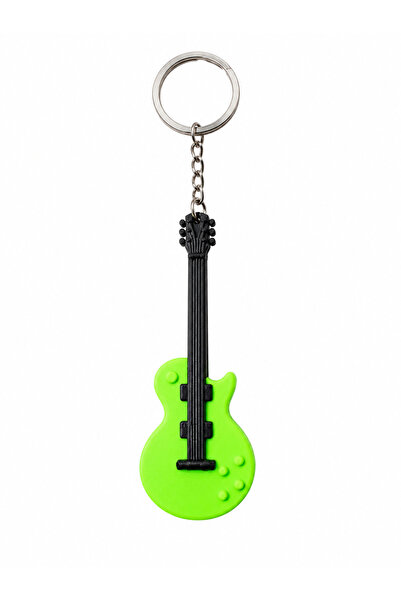 Major Hobi Green Guitar Keychain 3D Printing Music Keychain with Electric Gui...