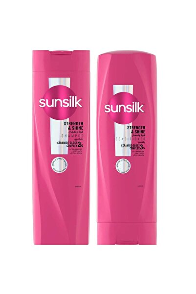 Sunsilk شامبو للقوة واللمعان 400 مل + بلسم 320 مل