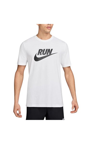 Nike Tricou de alergare pentru bărbați Run Swoosh FW 2025 - Alb - M