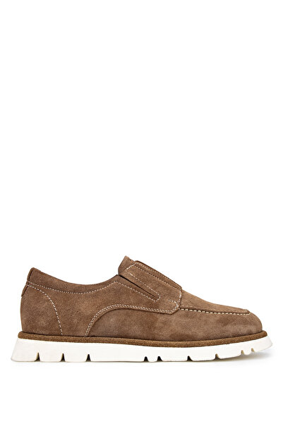 Tamer Tanca Men's Genuine Leather Brown Casual Shoes