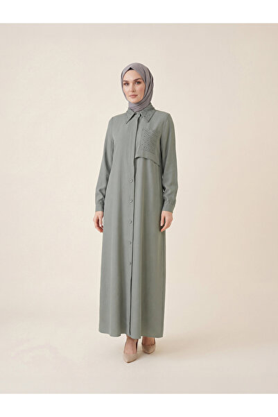 Beyza Giyim 9537 Boncuk Nakışlı Ferace