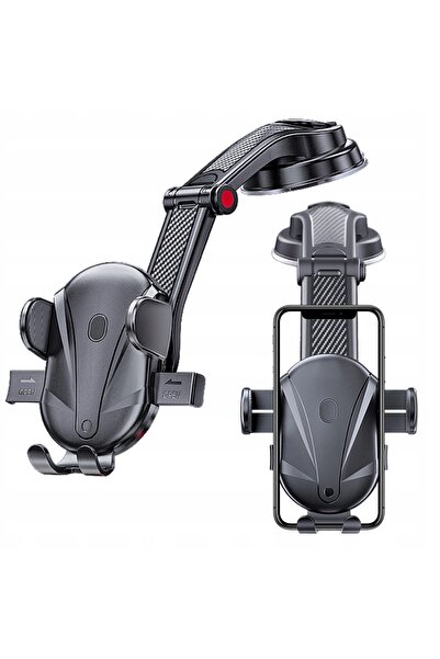 OEM Suport Auto, Ventuza Puternica Cu Gel, Cap Pivotant 360°, Sistem One-Clic...