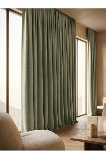 ArasyaHome Draperie cu Textura Petek Kaki Deschis 14202
