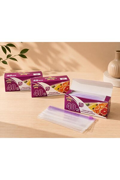 zirius Set 3 Cutii Pungi cu Fermoar Zip – Pentru Congelator și Depozitare, Ca...