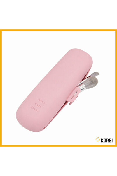 Korbi Organizator de calatorie pentru pensule, Korbi, roz, silicon, design cu...