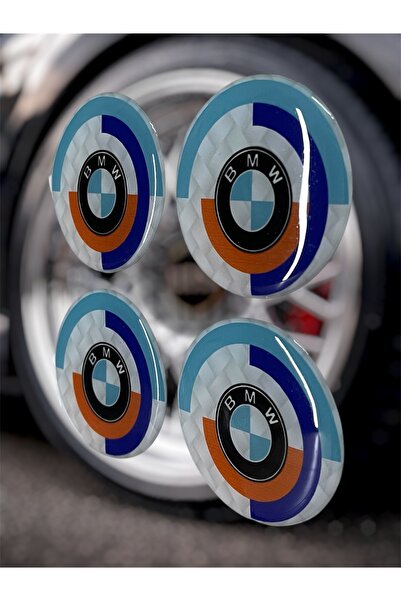 Damla Etiket Bmw Wheel Hub 4-Piece Universal Wheel Hub 3D Wheel Emblem Drop S...