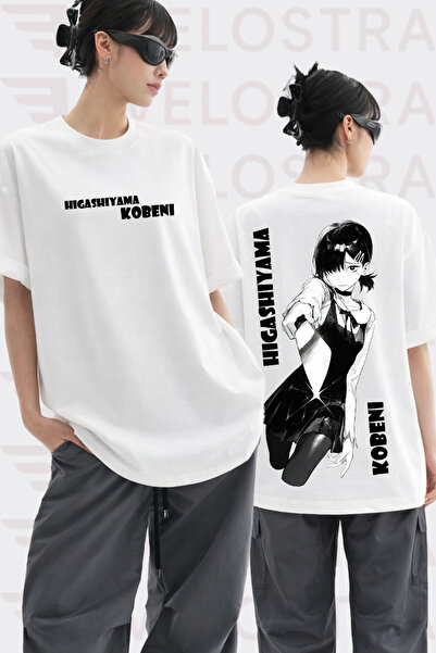 Velostra Unisex Chainsaw Man Kobeni Anime Printed Oversize Crew Neck Cotton C...
