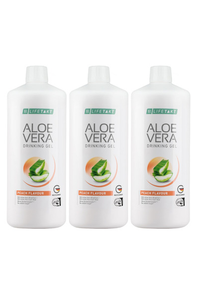 LR Αλόη Βέρα Πόσιμο Τζελ 3 x 1000ml Ροδάκινο
