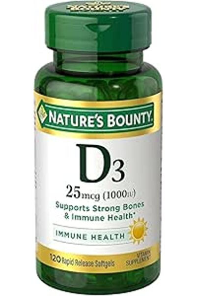 Nature's Bounty NB VIT D3-1000 IU 120'S #6052