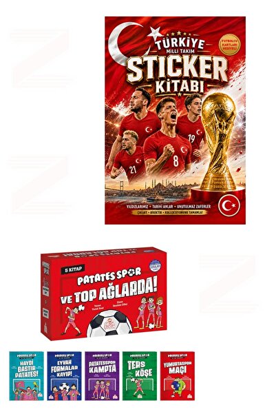 Nesil Çocuk Yayınları Patates Spor ve Top Ağlarda-5 Kitap-Türkiye Milli Takım...