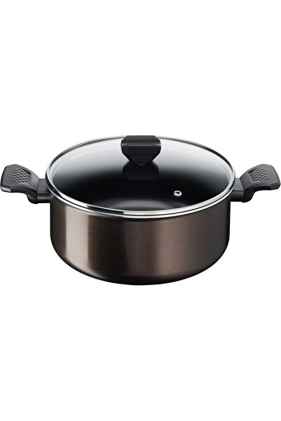 T-fal G6 Easy Cook and Clean Casserole with Lid, 24cm, 4.5L, Non-stick, Black...