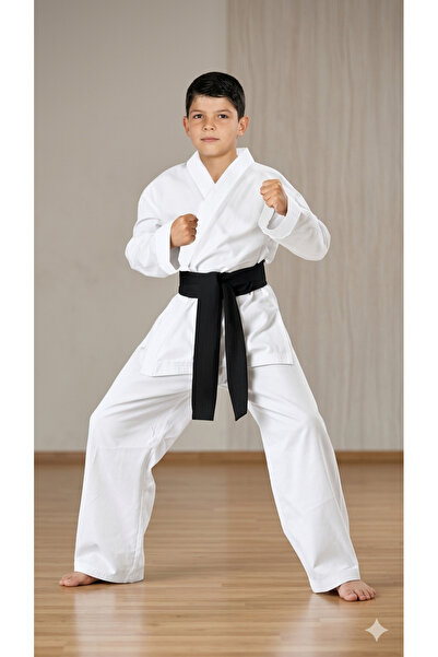 Maison Emarat Kids Martial Arts Uniform Set – White Karate / Taekwondo Gi wit...