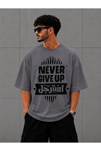 Nulivez Never Give up – Never Give up Oversize Unisex T-Shirt |   Motivationa...